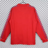 1983 Osasuna Home Red Retro Long Sleeve Soccer Jersey