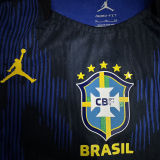 2026/27 Brazil Away Blue Player Version Long Sleeve Soccer Jersey