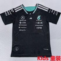 2026 Mercedes AMG Petronas F1 Black Kids Team T-Shirt   童装
