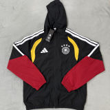 2026/27 Germany Black Windbreaker 带帽