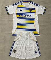 2025/26 Boca Third White Kids Soccer Jersey