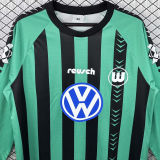 1994/1995 Wolfsburg Away Green Long Sleeve Retro Jersey