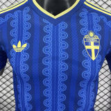 2026/27 Sweden Away Blue Player Version Soccer Jersey