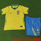 2026/27 Brazil Home Yellow Player Version Kids Jersey 球员版童装