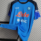 2022/23 Napoli Home Blue Fans Soccer Jersey