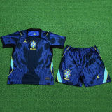 2026/27 Brazil Away Blue Player Version Kids Jersey 球员版童装