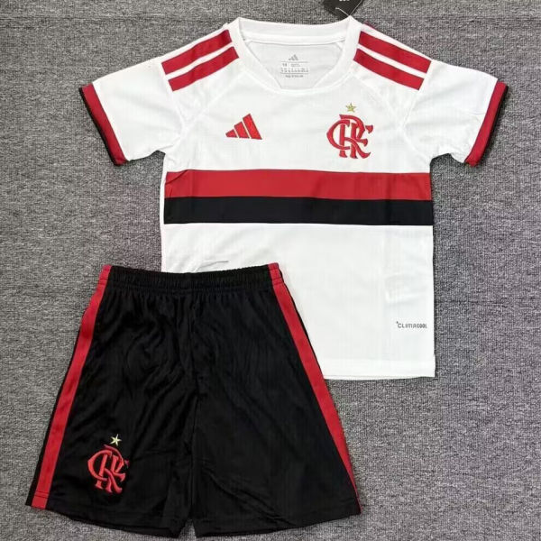 2026/27 Flamengo Away White Kids Soccer Jersey