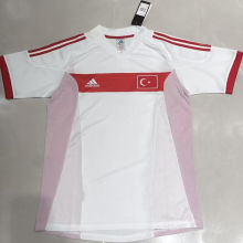 2002 Turkey Home White Retro Retro Jersey