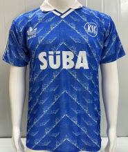 1989/1990 Karlsruher SC Away Blue Retro Jersey 卡尔斯鲁厄