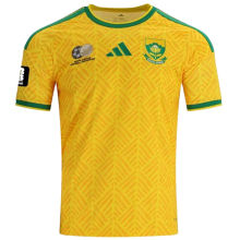 2026/27 South Africa Home Yellow Fans Soccer Jersey (Have Right Patch 有右臂章 黑底白字）