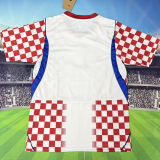 2026/27 Croatia Home Fans Soccer Jersey (Have Right Patch 有右臂章 黑底白字）