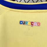 2026/27 Curacao Away Fans Soccer Jersey 库拉索 (Have Right Patch 有右臂章 黑底白字）