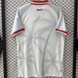 2026/27 Haiti Away White Fans Soccer Jersey 海地 (Have Right Patch 有右臂章 黑底白字）
