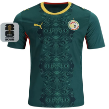 2026/27 Senegal Away Green Fans Soccer Jersey  (Have Right Patch 有右臂章 白底黑字）