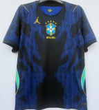 2026/27 Brazil 1:1 Quality Away Blue Fans Soccer Jersey (Have Right Patch 有右臂章 白底金字）