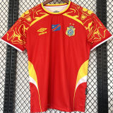 2026/27 Congo DR Red Third Fans Soccer Jersey 民主刚果 (Have Right Patch 有右臂章 白底黑字）