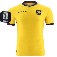 2026/27 Ecuador Home Yellow Fans Soccer Jersey (Have Right Patch 有右臂章 黑底白字）