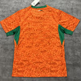 2026/27 Ivory Coast Home Orange Fans Soccer Jersey (Have Right Patch 有右臂章 白底黑字）