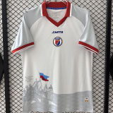 2026/27 Haiti Away White Fans Soccer Jersey 海地 (Have Right Patch 有右臂章 黑底白字）