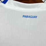 2026/27 Paraguay Home Red White Fans Soccer Jersey (Have Right Patch 有右臂章 黑底白字）