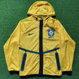 2026/27 Brazil Double Layered Windbreaker  (Size is Slightly Small ,Please Purchase a Large Size)