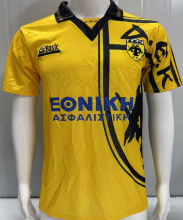 1993/1994 AEK Home Yellow Retro Soccer Jersey