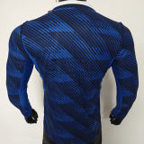 2026/27 France Home Blue Player Version Long Sleeve Soccer Jersey