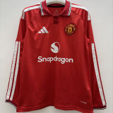 2026/27 M Utd Home Red Fans Long Sleeve Soccer Jersey