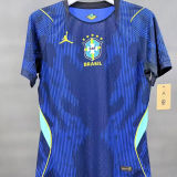 NEYMAR JR #10 Brazil Away Blue Player Version Soccer Jersey 2026/27 ★★