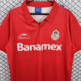 2003/2004 Deportivo Toluca Home Red Retro Soccer Jersey 托卢卡