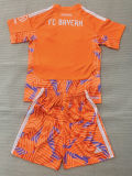 26-27 Bayern Orange Goalkeeper Kids Soccer Jersey