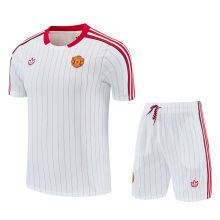 25-26 Man Utd White red Training Short Suit