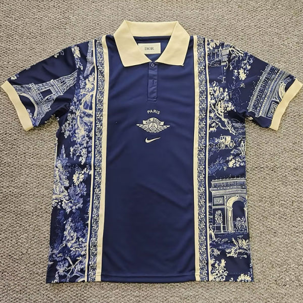 26-27 PSG Blue Black Casual Edition Polo Short Sleeve