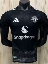 26-27 Man Utd Black Goalkeeper Player Version Soccer Jersey