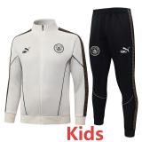 26-27 Man City Beige Kids Jacket Tracksuit #E26059(童装)