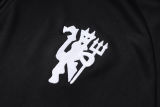 26-27 Man Utd Black Kids Half Pull Tracksuit #E26072(童装)(半拉链)