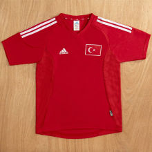 2002 Turkey Home Retro Soccer Jersey