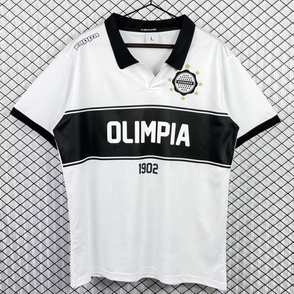 2012 Club Olimpia Home Retro Soccer Jersey