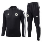 26-27 Germany Black Half Pull Tracksuit #B26058(半拉链)