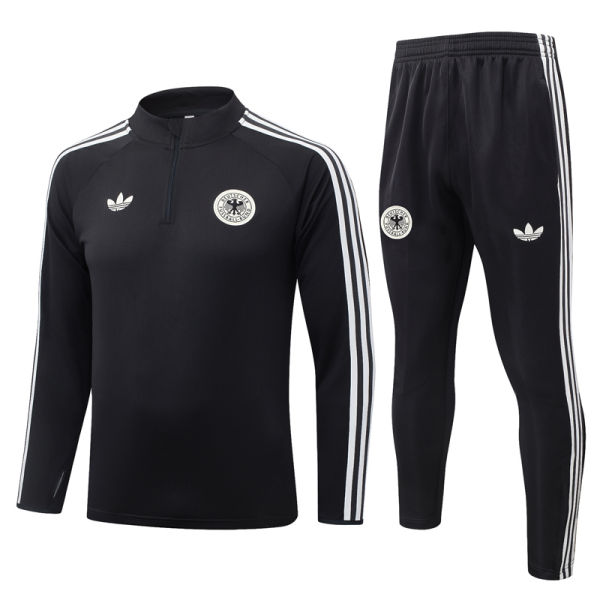 26-27 Germany Black Half Pull Tracksuit #B26058(半拉链)
