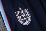 26-27 England Light blue Half Pull Tracksuit #B26052(半拉链)