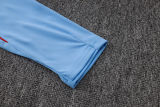 26-27 England Light blue Half Pull Tracksuit #B26052(半拉链)