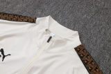 26-27 Man City Beige Kids Half Pull Tracksuit #E26054(童装)(半拉链)