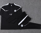 26-27 PSG Black Kids Half Pull Tracksuit #E26045(童装)(半拉链)