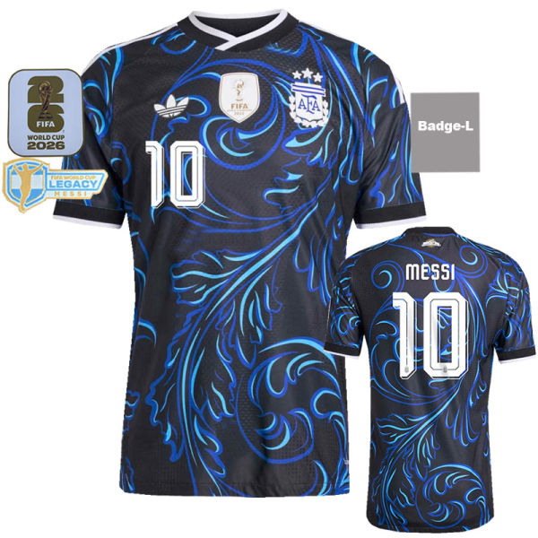 26-27 Argentina Away World Cup Legacy  Messi #10 Fans Soccer Jersey