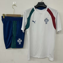 26-27 Portugal White Training Short Suit