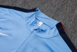 26-27 England Light blue Half Pull Tracksuit #B26052(半拉链)
