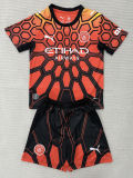 26-27 Man City Orange Goalkeeper Kids Soccer Jersey