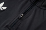26-27 Germany Black Half Pull Tracksuit #B26058(半拉链)