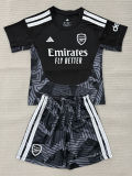 26-27 ARS Black Goalkeeper Kids Soccer Jersey